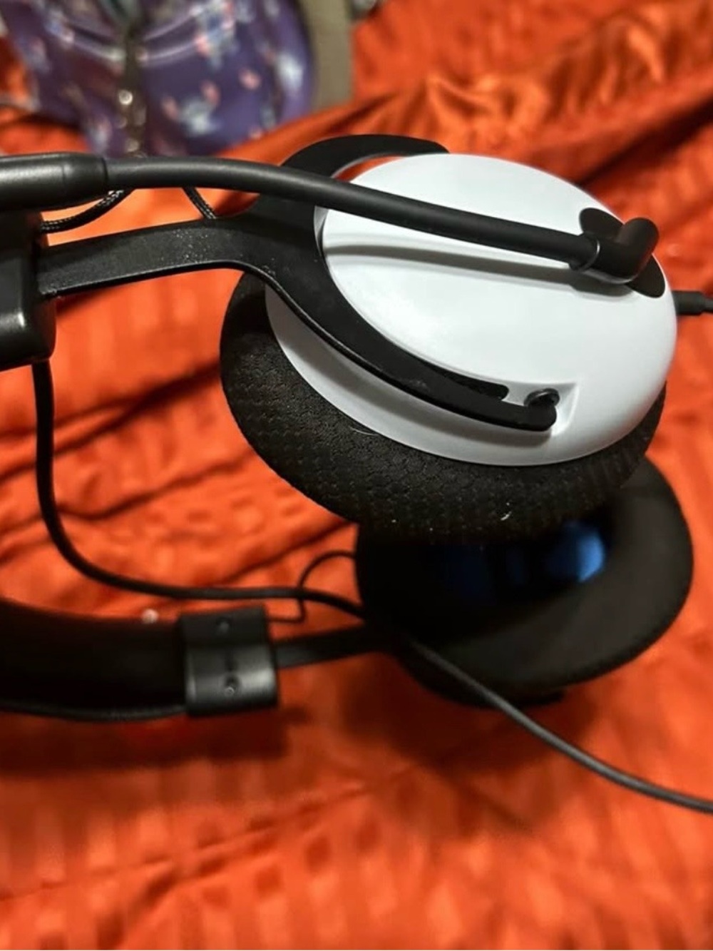 White and Black On‑Ear Headphones